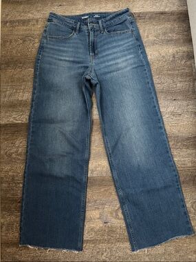 Old Navy High-Rise Wide Leg Jeans - Blue Wash
